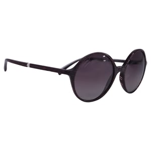 Chanel CH5391H Ronde Zonnebril met Parels in Rode Acetaat