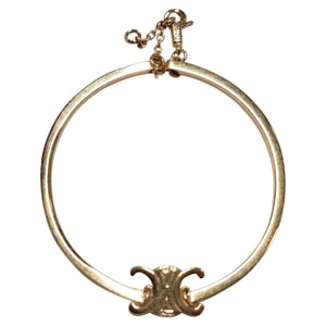 Celine Triomphe Articulated Bracelet in Gold Metal