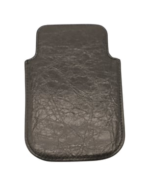 Balenciaga Phone Case in Black Leather