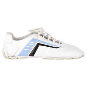 Prada Rev Low-Top Sneakers in White Leather