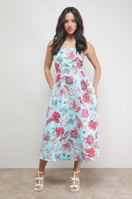 Strappy Midi Prom Dress