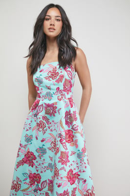 Strappy Midi Prom Dress