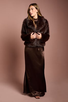 Occasion Short Faux Fur Coat