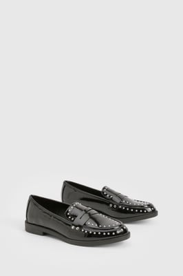 Patent Studded Loafer