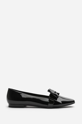 Wheres That From Womens 'Keely' Girl's School Classic Bow Ballerina Shoes