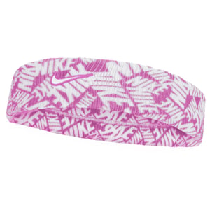 Nike Classic Swoosh Dri-FIT Headband (Pink/White)