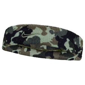 Nike Classic Swoosh Dri-FIT Camo Headband (Oil Green/Black)