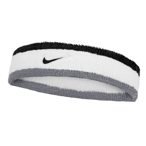 Nike Classic Swoosh Headband (White/Grey)