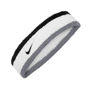 Nike Classic Swoosh Headband (White/Grey)