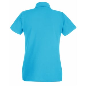 Fruit of the Loom Dames/Dames Lady Fit Poloshirt met korte mouwen (Cyaan)