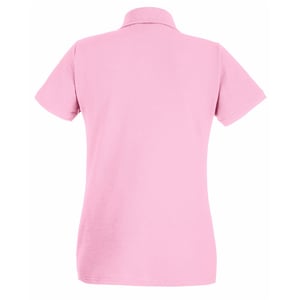 Fruit of the Loom Womens/Ladies Lady Fit Short-Sleeved Polo Shirt (Baby Pink)