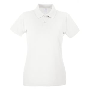 Fruit of the Loom Dames/Dames Lady Fit Poloshirt met korte mouwen (Sneeuw)