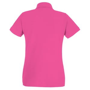 Fruit of the Loom Dames/Dames Lady Fit Poloshirt met korte mouwen (Heet Roze)