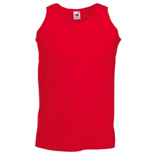 Fruit Of The Loom Heren Atletisch Mouwloos Hemd / Tanktop (Rood)