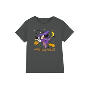 Disney Kinderen/Kinderen Spookachtig Heks Minnie Mouse T-Shirt (Houtskool)