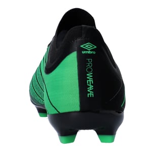 Umbro Heren Velocita Elixir Premier Stevige Grond Voetbalschoenen (Zwart, Groen)