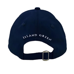 Island Green Mens Logo Curved Peak Golf Hat (Navy)
