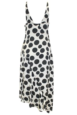 Bold Spot Asymmetric Dress