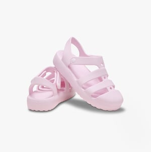 Crocs Classic Fisherman Girls Sandals Pink Milk