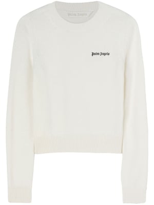 Palm Angels Classic Logo Sweater White