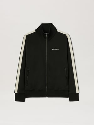 Palm Angels Classic Velvet Track Shirt Black