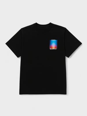 Casablanca Stacked Gradient Casa Logo T Shirt Black