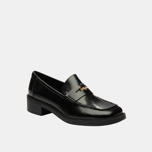Square Toe Leather Loafer