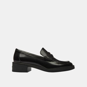 Square Toe Leather Loafer