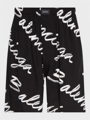 Balenciaga Pyjama Shorts 'Black/White'