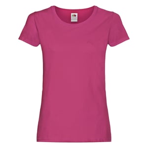 Fruit of the Loom Dames/Dames T-Shirt (Fuchsia)