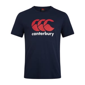 Canterbury Mens Logo Cotton Blend T-Shirt (Navy)