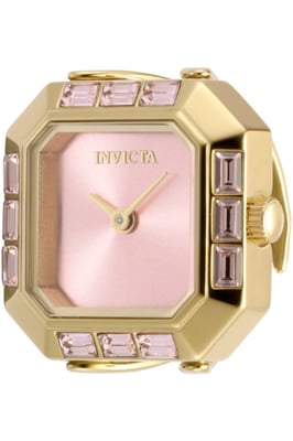 Invicta Mini 49586 Dames Horloge - Quartz Uurwerk - Roestvrij Staal met roze Wijzerplaat - 21mm