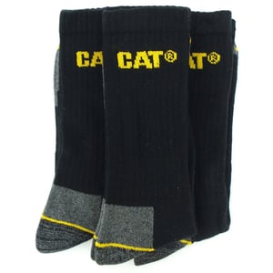 Caterpillar Bemanningswerksok - 3-pakket / herensokken (Zwart)