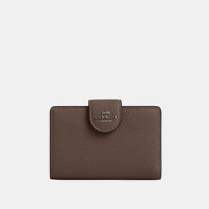 Medium Corner Zip Wallet in Pebbled Leather