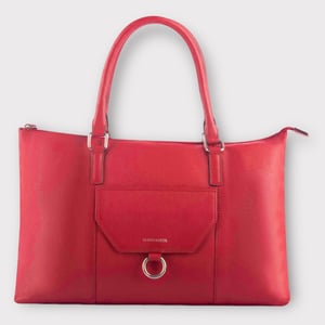 Dariah Red Leather Shoulder Bag