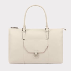 Dariah Beige Leather Shoulder Bag