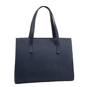 Lalitah Navy Leather Shoulder Bag 