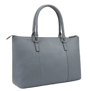 Dariah Blue Leather Shoulder Bag