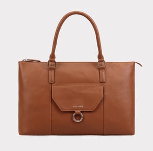 Dariah Brown Leather Shoulder Bag