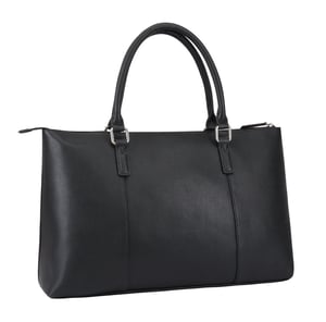 Dariah Black Leather Shoulder Bag