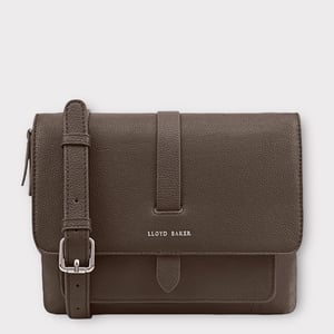 Evelyn Brown Leather Cross Body Bag