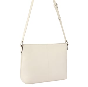 Laysa Beige Leather Cross Body Bag