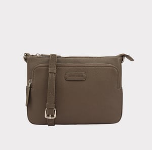 Deval Brown Leather Cross Body Bag