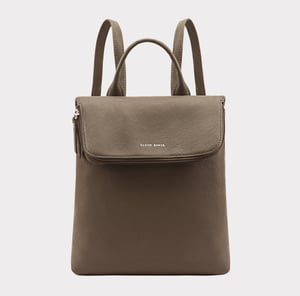 Agra Brown Leather Backpack Bag