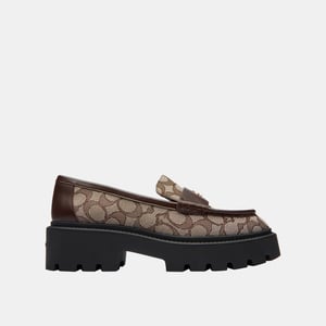 Lucy Lug Sole Signature Jacquard Loafer
