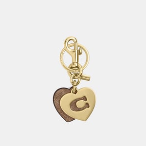 Signature and Metal Hearts C Key Ring