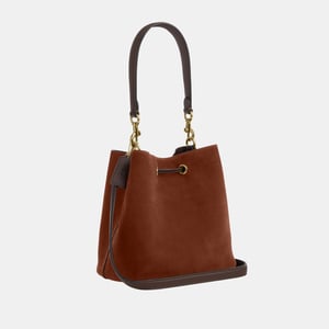 Rowan Bucket Bag in Suede