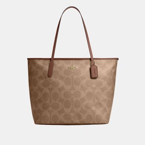Large City Tote in Maxi Signature Canvas