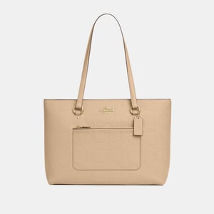 Station Tote in Signature Pebbled Leather