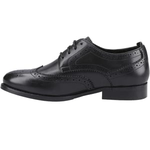 Hush Puppies Womens/Ladies Natalia Leather Brogues (Black/Black)